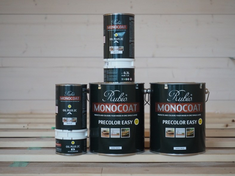 Rubio Monocoat -purkit pinossa