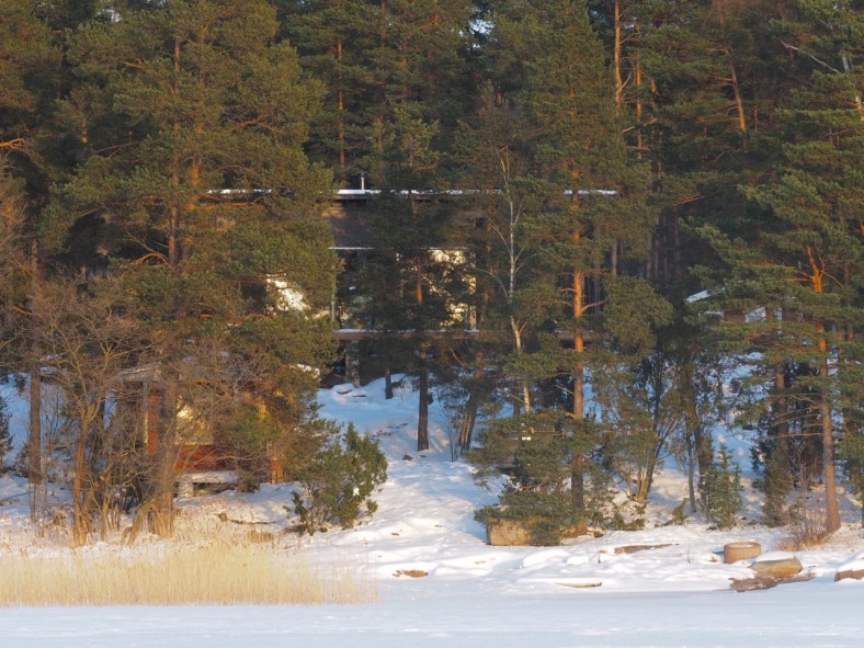 huvila mereltä helmikuussa 2018